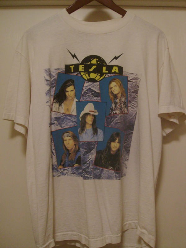 tesla the band t shirts