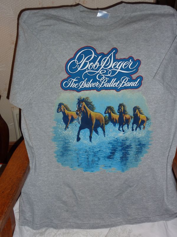 bob seger silver bullet band t shirt