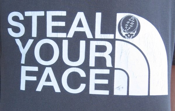 steal your face north face t shirt