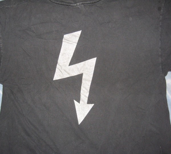 marilyn manson lightning bolt shirt